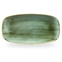 Schaal rechthoek 35.5x18.9cm Stonecast Samphire Green Churchill