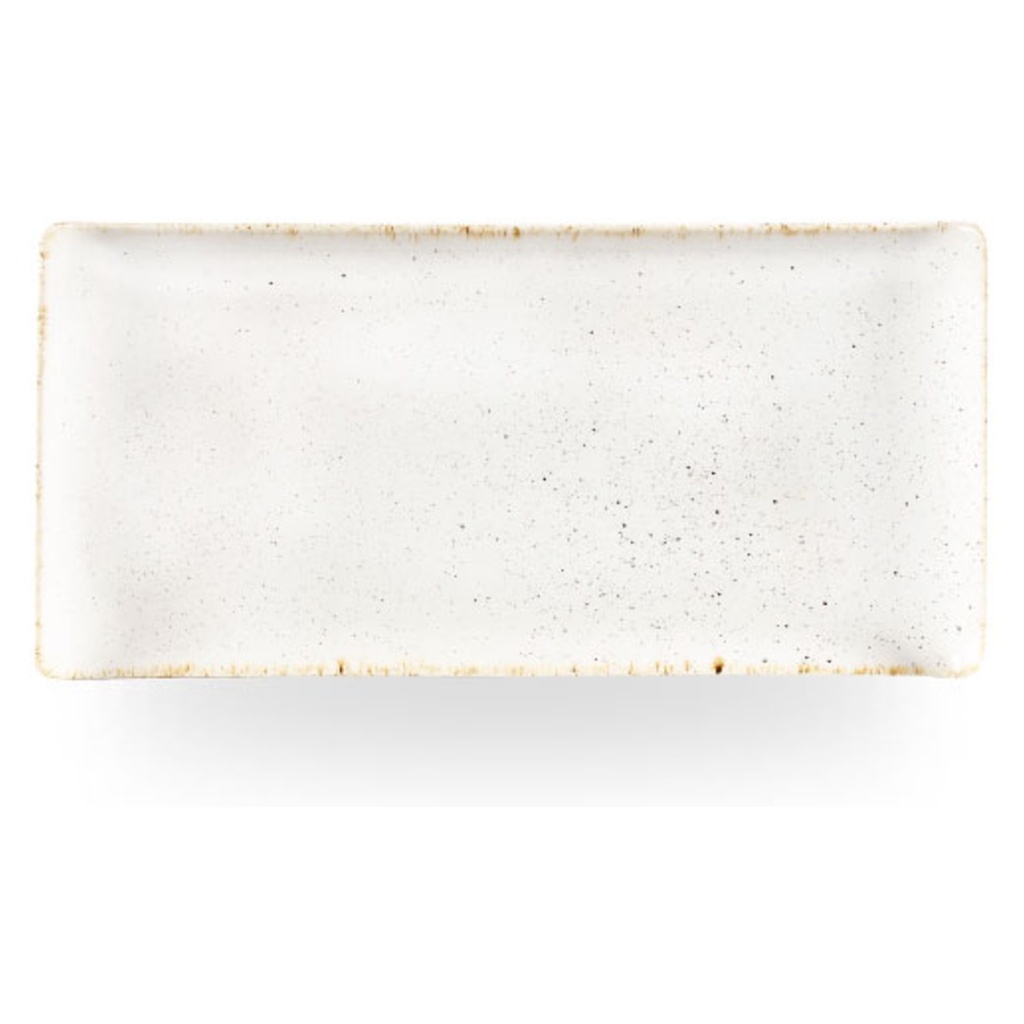 Schaal rechthoek 30.0x14.5cm Stonecast Hints Barley White Churchill