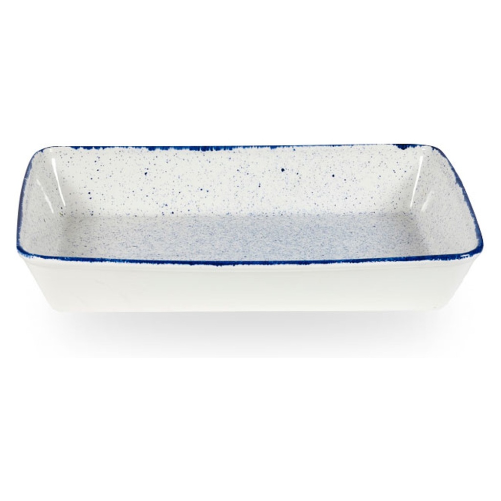 Schaal rechthoek 38.0x25.0cm 350.0cl Stonecast Hints Indigo Churchill