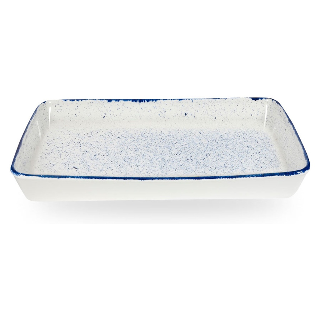 Schaal rechthoek 53.0x32.5cm 600.0cl Stonecast Hints Indigo Churchill