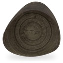 Bord plat driehoek 31.1cm Stonecast Patina Iron Black Churchill