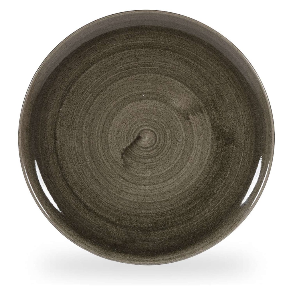 Bord plat coupe 32.4cm Stonecast Patina Iron Black Churchill
