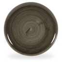 Bord plat coupe 32.4cm Stonecast Patina Iron Black Churchill
