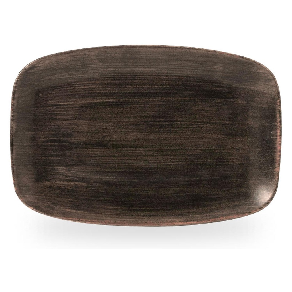 Schaal rechthoek 30.0x19.9cm Stonecast Patina Iron Black Churchill