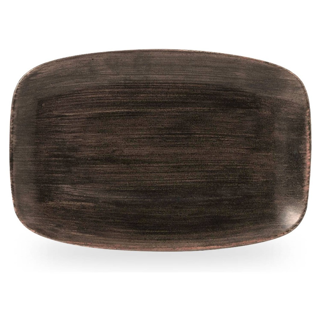 Schaal rechthoek 34.4x23.4cm Stonecast Patina Iron Black Churchill