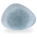 Bord plat driehoek 26.5x20.5cm Studio Prints Raku Topaz Blue Churchill