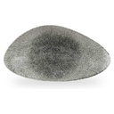 Bord plat driehoek 35.5x18.8cm Studio Prints Raku Quartz Black Churchill