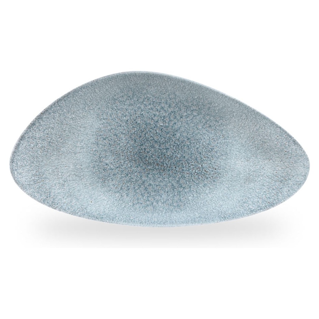 Bord plat driehoek 35.5x18.8cm Studio Prints Raku Topaz Blue Churchill