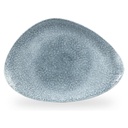 Bord plat driehoek 35.6x25.0cm Studio Prints Raku Topaz Blue Churchill