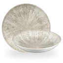 Bord diep coupe 18.2cm 42.6cl Studio Prints Stone Agate Grey Churchill