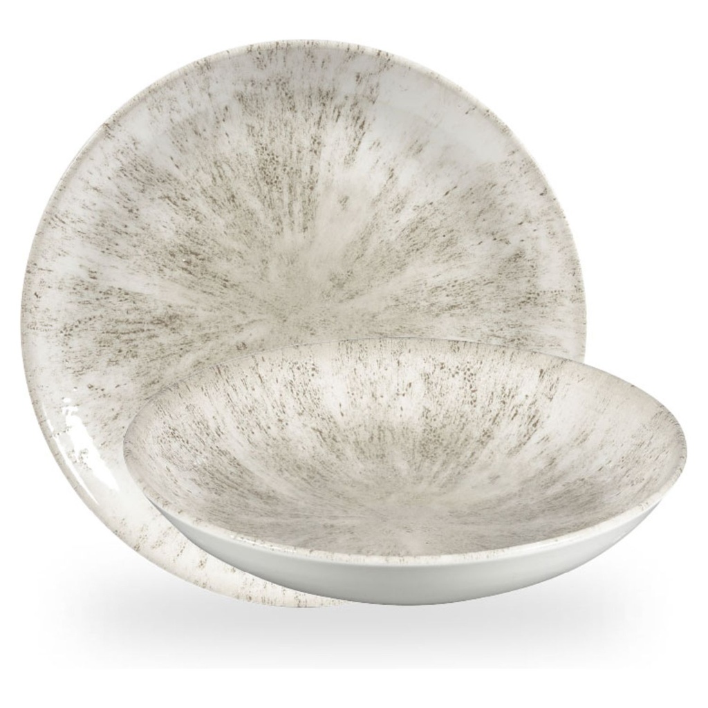 Bord diep coupe 24.8cm 113.6cl Studio Prints Stone Agate Grey Churchill