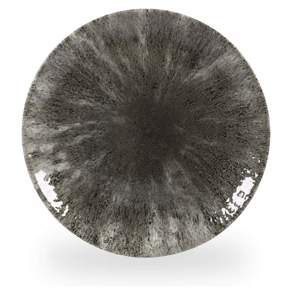 Bord plat coupe 21.7cm Studio Prints Stone Quartz Black Churchill