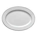 Schaal ovaal 36.5x26.5cm Galon platinum Guy Degrenne