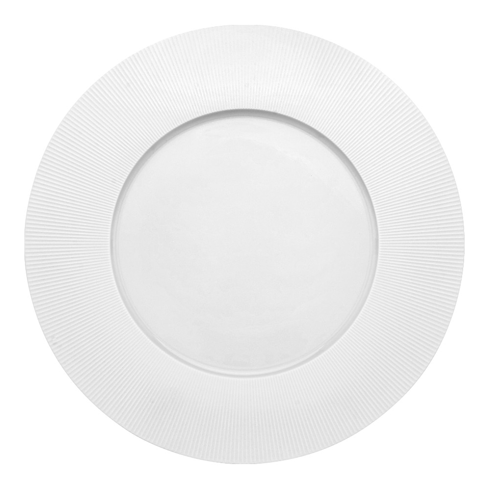 Bord plat 32.0cm Collection L Rayon white Guy Degrenne