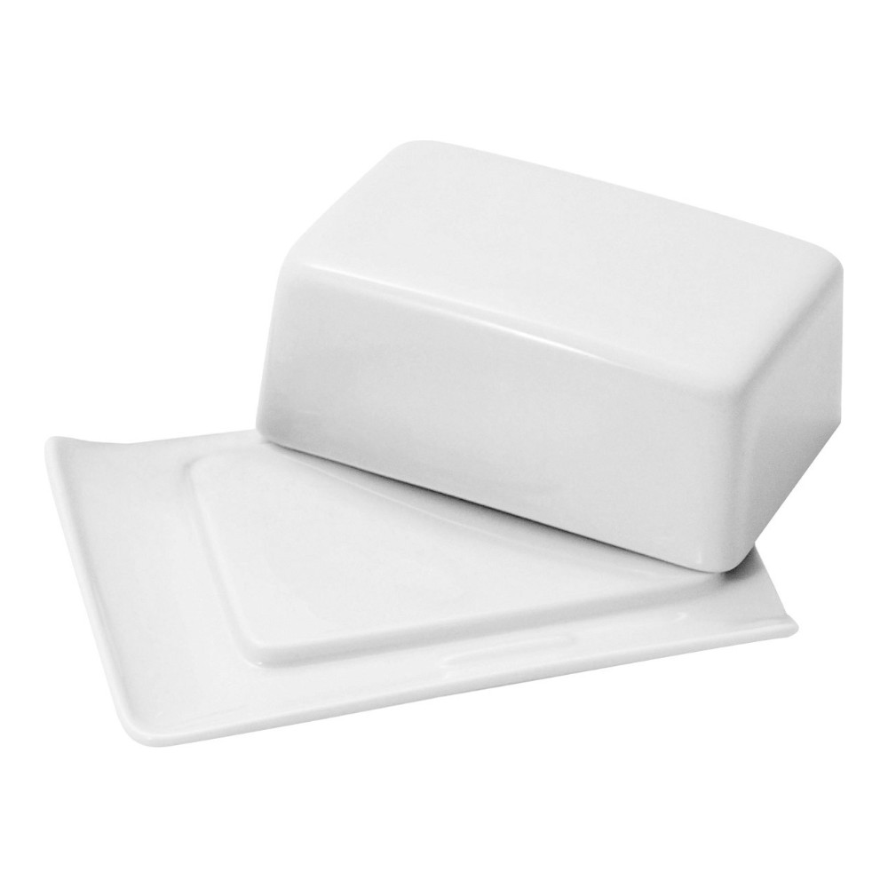 Boterschaaltje met deksel 18.0x12.5cm Modulo white Guy Degrenne