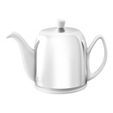 Theepot 100.0cl Salam white cloche RVS spiegelglans Guy Degrenne