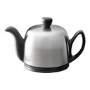 Theepot 35.0cl Salam black cloche RVS geborsteld Guy Degrenne