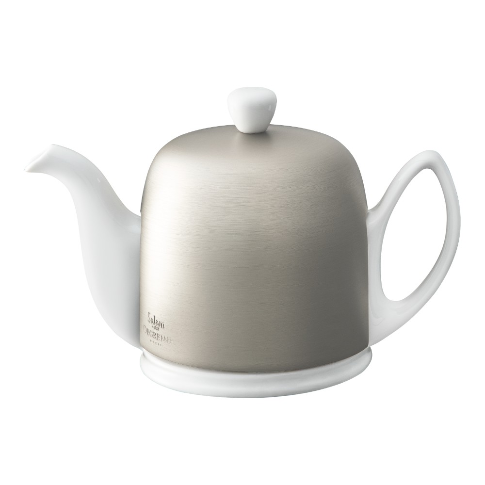 Theepot 70.0cl Salam white cloche zinc Guy Degrenne