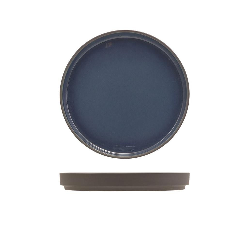 Bord walled 18.0cm Kava Blue Genware