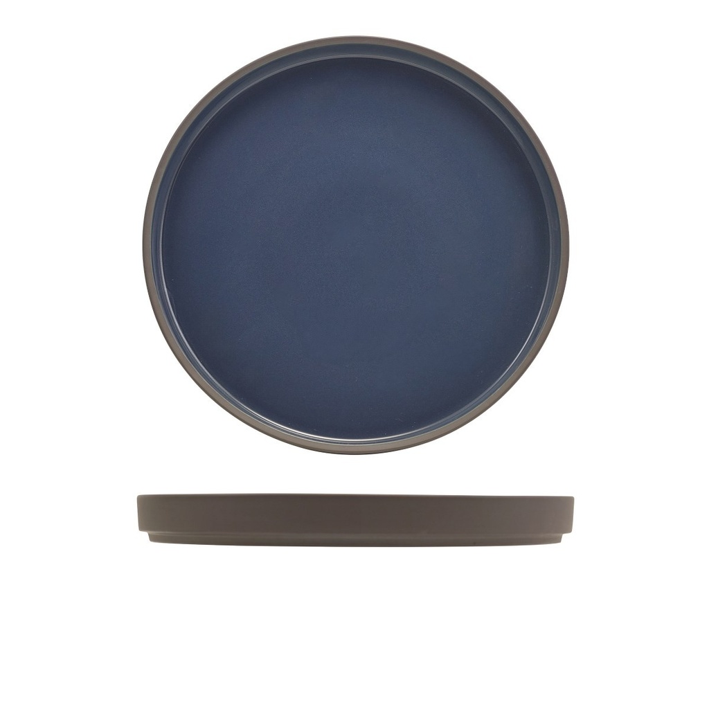 Bord walled 24.7cm Kava Blue Genware