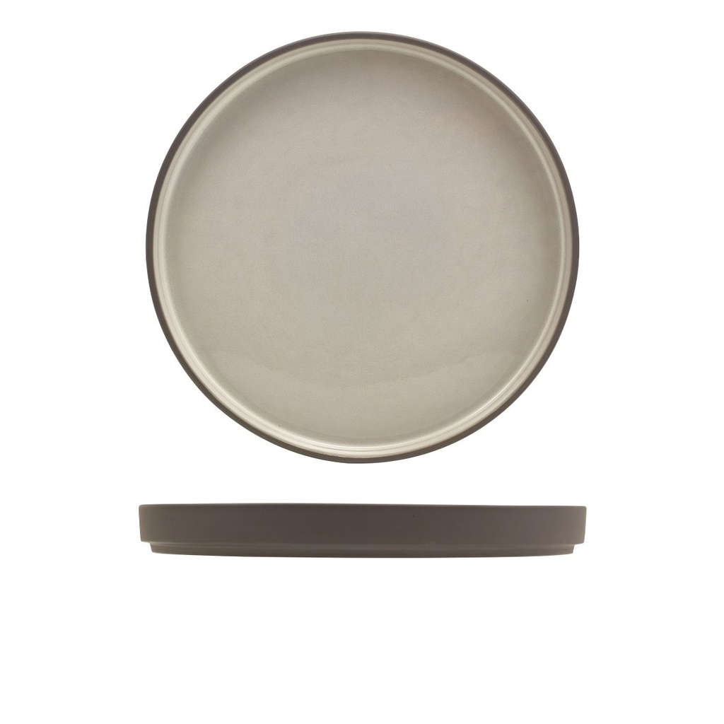 Bord walled 24.7cm Kava Grey Genware