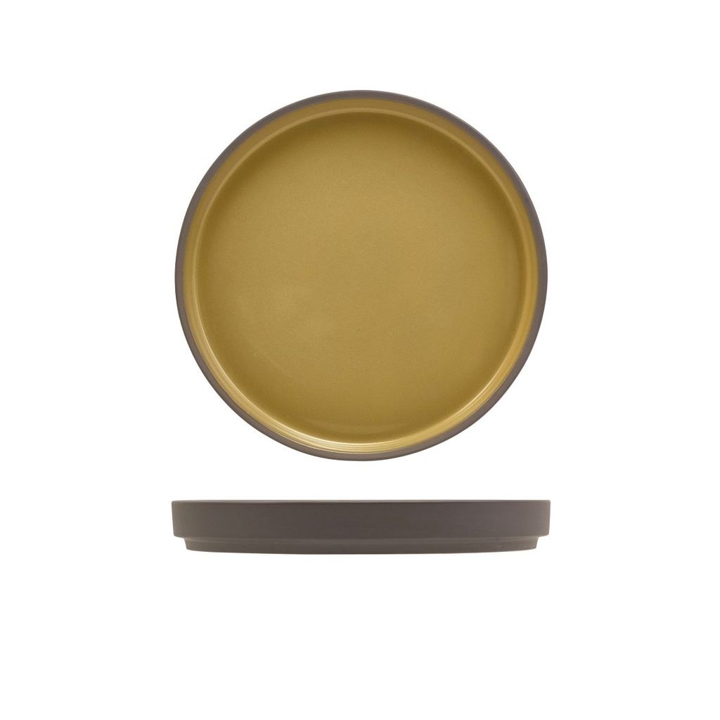 Bord walled 18.0cm Kava Yellow Genware