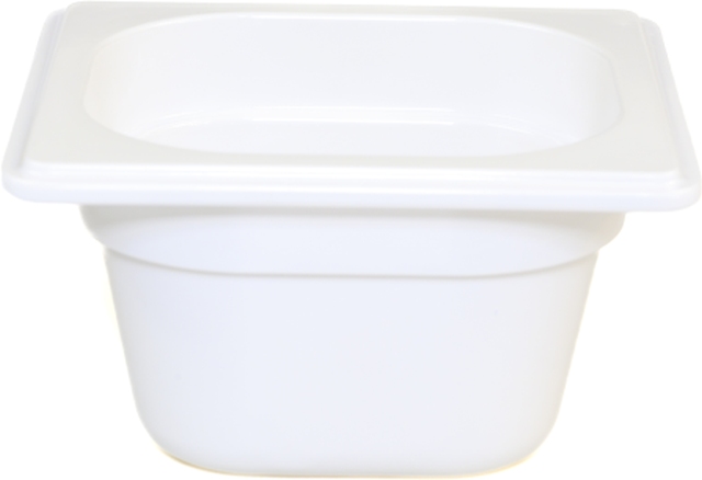 GN bak 1/6 10.0 cm melamine wit 