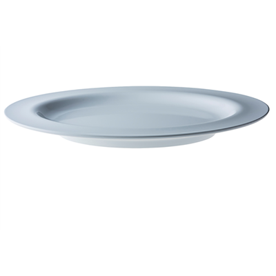 Schaal ovaal 51.5x41.5x(h)3.0cm melamine wit 