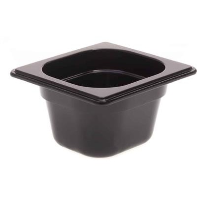 Schaal GN 1/6 (h)10.0cm melamine zwart 