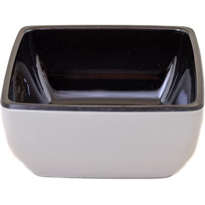 Schaal vierkant 10.0x(h)4.5cm melamine duotone 