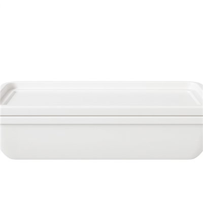 Schaal rechthoekig 22.2x9.0x(h)6.0cm melamine wit 