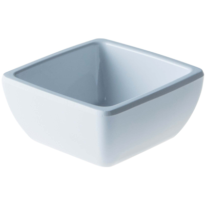 Schaal vierkant 6.0x(h)3.5cm melamine wit 