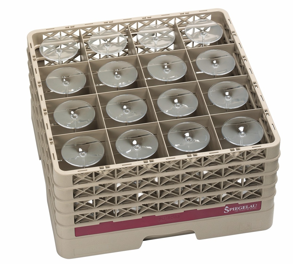Voetglazenkorf basis 16 compartiment