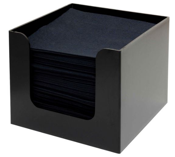 Servethouder Zwart 14.0x14.0(h)11.0cm