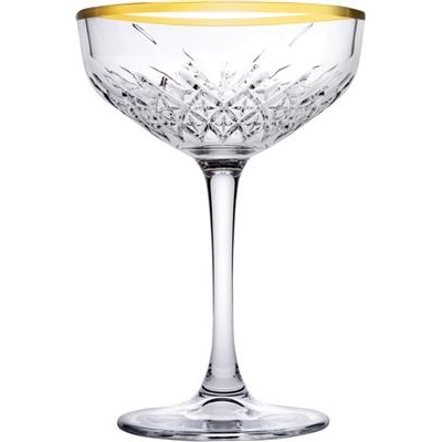 Coupette 25.5cl Timeless met gouden rand rand