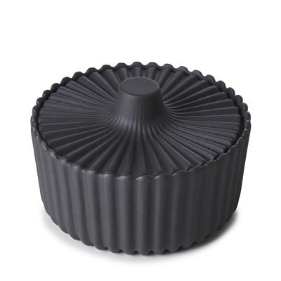 Suikerpot m/ deksel 10.0cl dark metal Pekoë