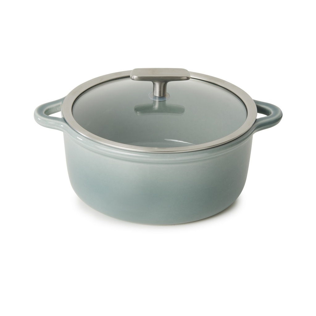 Cocotte m/glasdeksel 250.0cl Bombance cloud grey