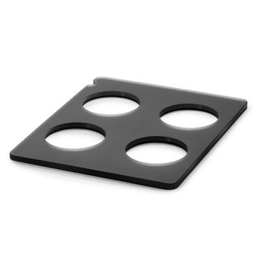 Serveerplateau GN 1/2 met 4 uitsparingen voor karaf Mealplak anthracite Revol