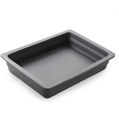 Schaal gn 1/2 (h)6.5cm matt black gastro hotel