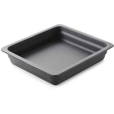 Schaal gn 2/3 (h)6.5cm matt black gastro hotel