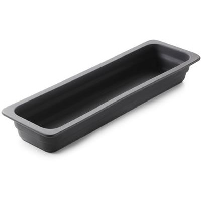 Schaal gn 2/4 (h)6.5cm matt black gastro hotel