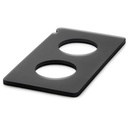 Serveerplateau met gat rechthoek GN 1/3 Mealplak anthracite Revol
