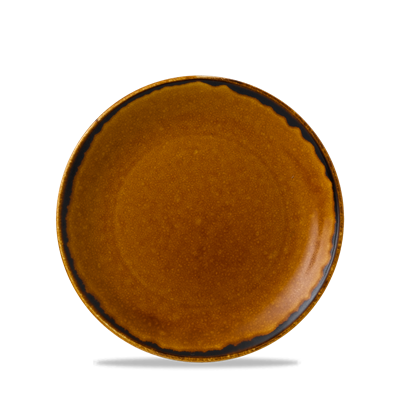 Bord plat coupe 16.5cm Harvest Brown evp61