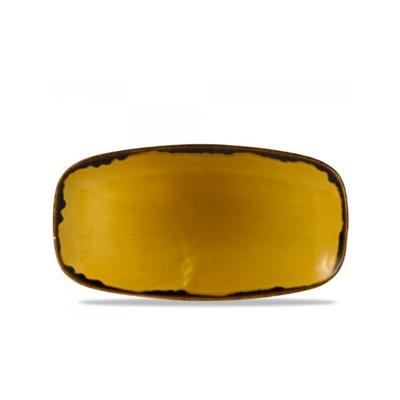 Schaal oblong 35.5x18.9cm Harvest Mustard xo141