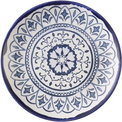 Bord plat coupe 16.2cm Harvest Mediterranean Moresque Ink evp61