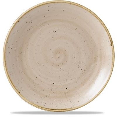 Bord plat coupe 16.5cm Stonecast nutmeg cream