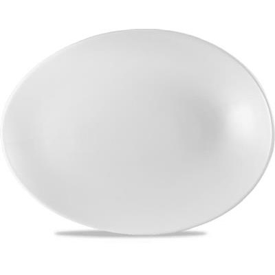 Bord plat coupe rechthoek 34.0x26.3cm Orb white