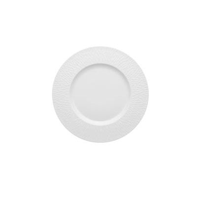 Bord plat 22.5cm Boreal Satin wit