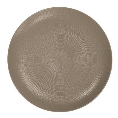 Bord plat coupe 16.0cm Modulo Nature taupe