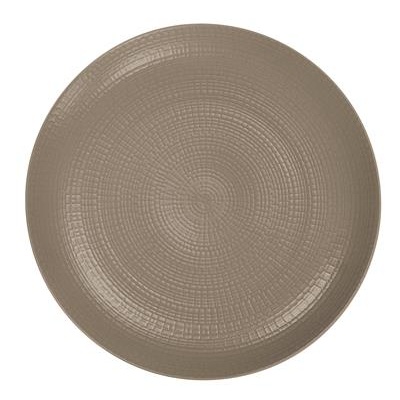 Bord plat coupe 31.5cm Modulo Nature taupe